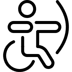 Paralympics Archery Icon from Ultimate Light Set