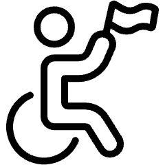 Paralympics Flag Icon from Ultimate Light Set