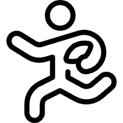 American Football Run Ball Icon from Ultimate Light Set