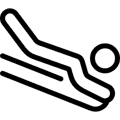 Skiing Chest Slide Icon from Ultimate Light Set