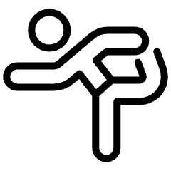 Yoga Leg Grab Stretch Icon from Ultimate Light Set