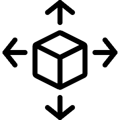 3 D Box Expand Icon from Ultimate Light Set