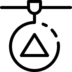 3 D Print Triangle 2 Icon from Ultimate Light Set