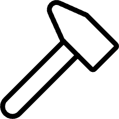 Tools Hammer 1 Icon from Ultimate Light Set