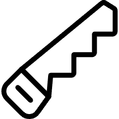 Tools Saw Icon from Ultimate Light Set