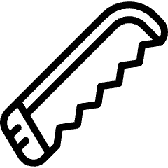 Tools Wood Saw Icon from Ultimate Light Set