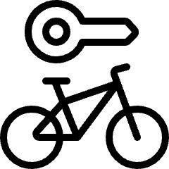 Bicycle Lock Key Icon from Ultimate Light Set