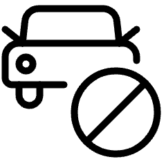 Car Actions Disable 1 Icon from Ultimate Light Set