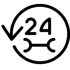 Car Repair 24 H Service Icon from Ultimate Light Set