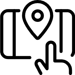 Navigation Smartphone Finger Icon from Ultimate Light Set
