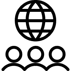 Multiple Users Network Icon from Ultimate Light Set