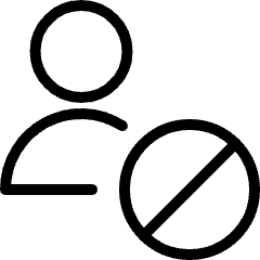 Single Neutral Actions Block Icon from Ultimate Light Set