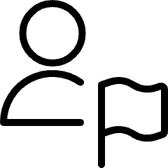 Single Neutral Actions Flag Icon from Ultimate Light Set