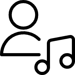 Single Neutral Actions Music Icon from Ultimate Light Set