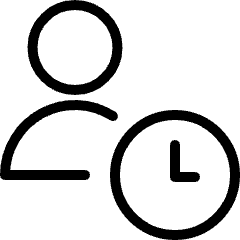 Single Neutral Actions Time Icon from Ultimate Light Set