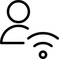 Single Neutral Actions Wifi Icon from Ultimate Light Set