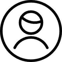 Single Man Circle Icon from Ultimate Light Set
