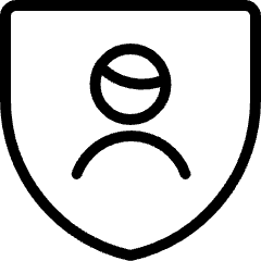 Single Man Shield Icon from Ultimate Light Set