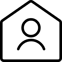 Single Neutral Home Icon from Ultimate Light Set
