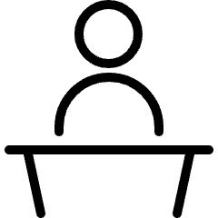 Single Neutral Podium Icon from Ultimate Light Set