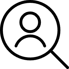 Single Neutral Search Icon from Ultimate Light Set