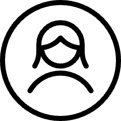 Single Woman Circle Icon from Ultimate Light Set