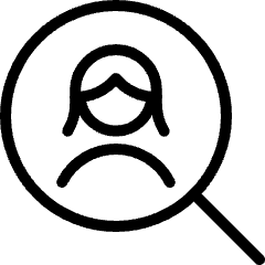 Single Woman Search Icon from Ultimate Light Set