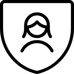 Single Woman Shield Icon from Ultimate Light Set