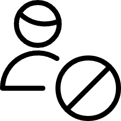 Single Man Actions Block Icon from Ultimate Light Set