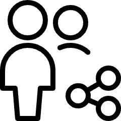 Multiple Actions Share 2 Icon from Ultimate Light Set