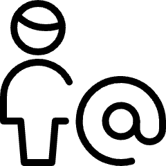 Single Man Actions Address Icon from Ultimate Light Set