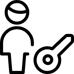 Single Man Actions Key Icon from Ultimate Light Set