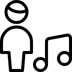 Single Man Actions Music Icon from Ultimate Light Set