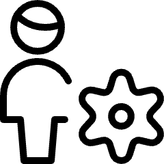 Single Man Actions Setting Icon from Ultimate Light Set
