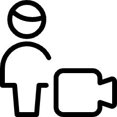 Single Man Actions Video Icon from Ultimate Light Set