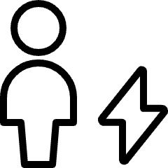 Single Neutral Actions Flash Icon from Ultimate Light Set