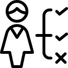 Single Woman Actions Process Icon from Ultimate Light Set