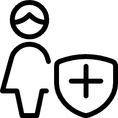 Single Woman Actions Shield Icon from Ultimate Light Set