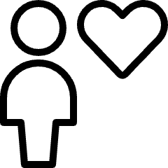 Single Neutral Heart Icon from Ultimate Light Set
