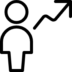 Single Neutral Increase Icon from Ultimate Light Set