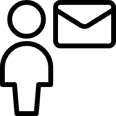 Single Neutral Mail Icon from Ultimate Light Set