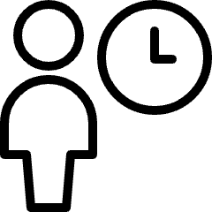 Single Neutral Time Icon from Ultimate Light Set