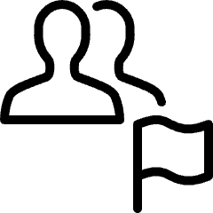 Multiple Actions Flag Icon from Ultimate Light Set