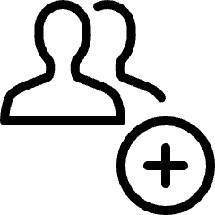 Multiple Users Add Icon from Ultimate Light Set