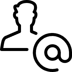 Single Man Actions Address Icon from Ultimate Light Set