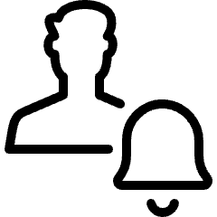 Single Man Actions Alarm Icon from Ultimate Light Set
