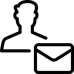 Single Man Actions Email Icon from Ultimate Light Set