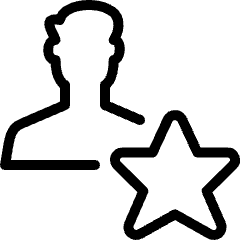 Single Man Actions Star Icon from Ultimate Light Set