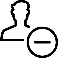 Single Man Actions Subtract Icon from Ultimate Light Set