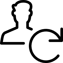 Single Man Actions Sync Icon from Ultimate Light Set